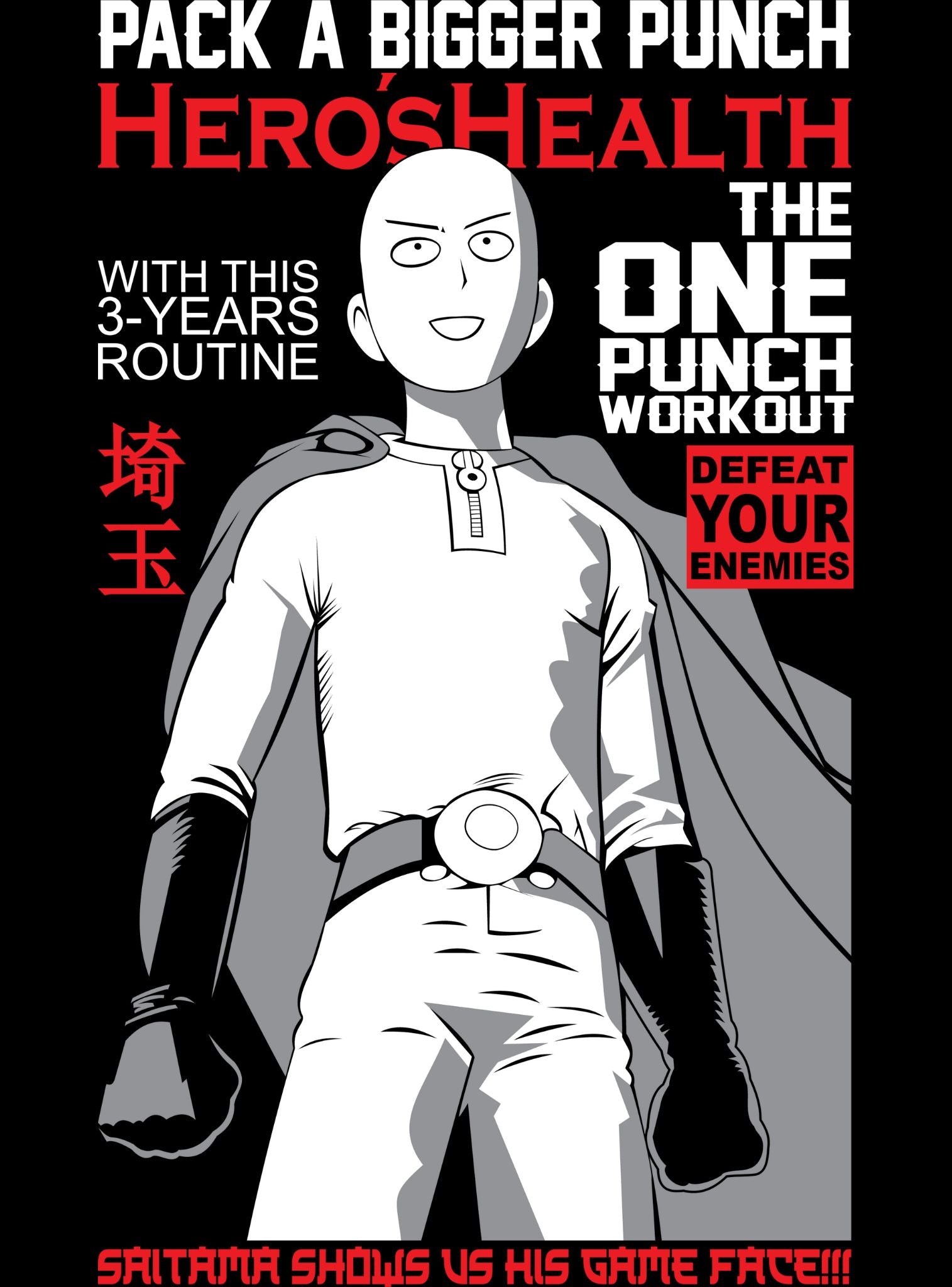 One punch Man T-shirt (design 3)