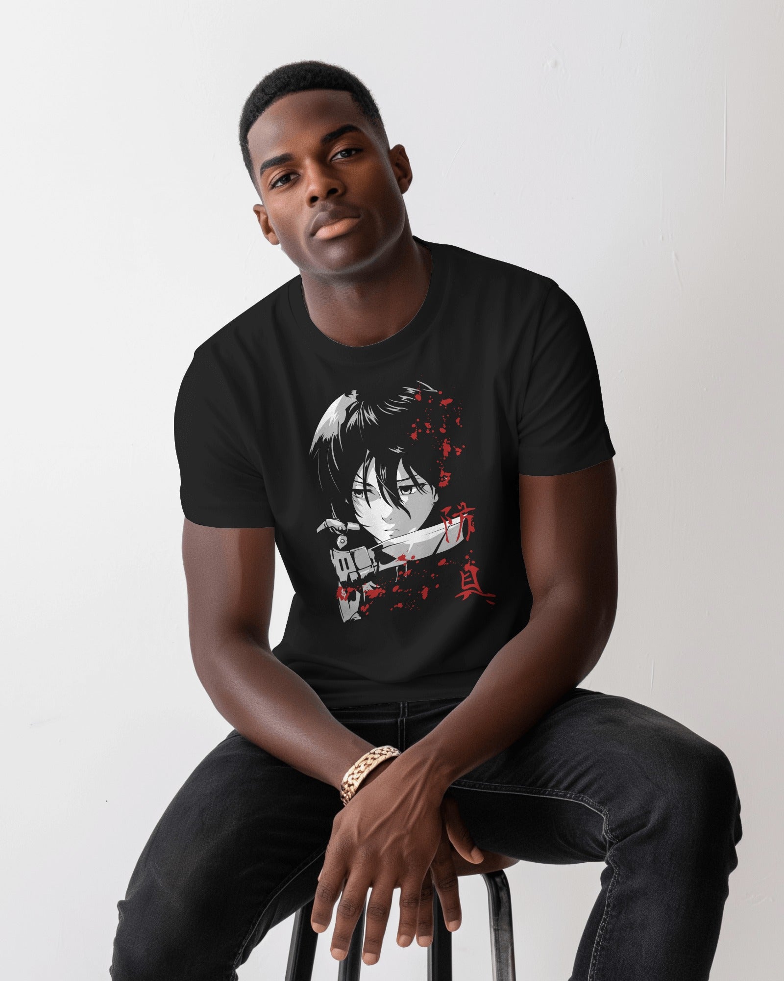 Mikasa + Colossal Titan T-Shirt Combo