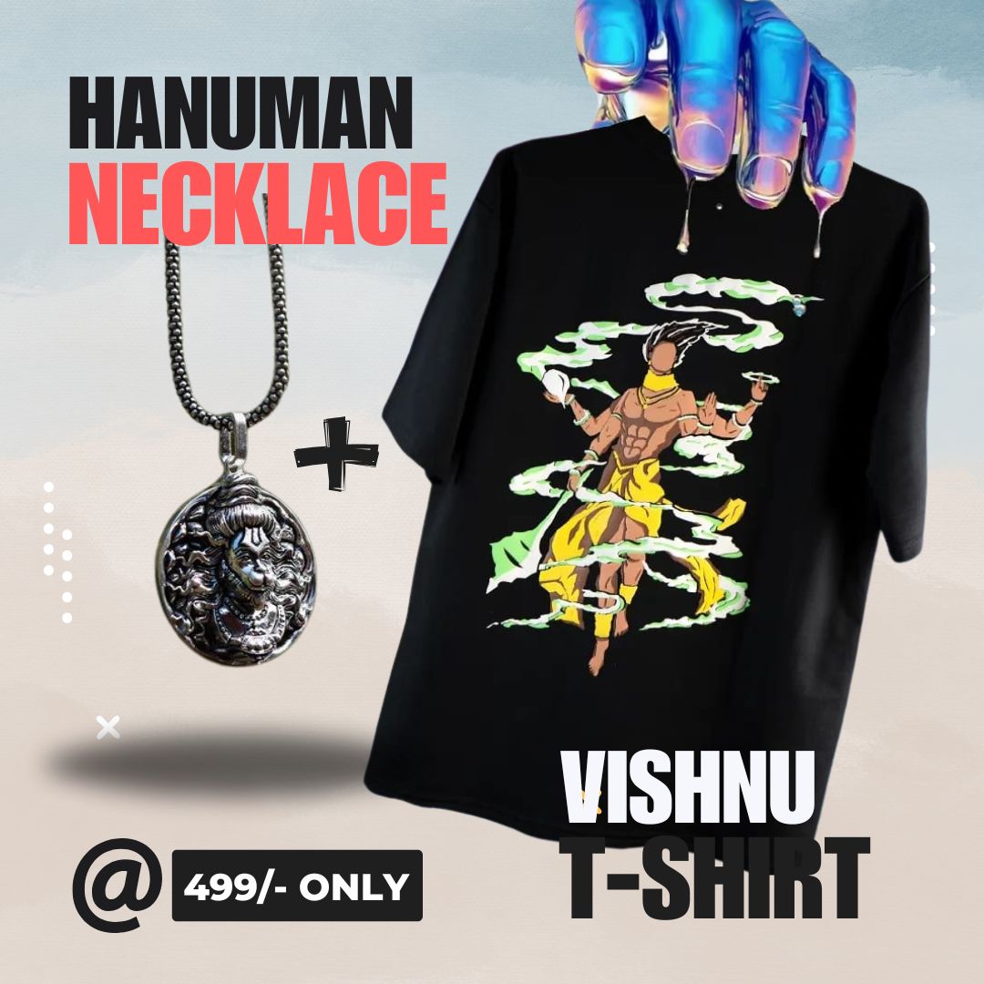 Dvya T-shirt + Vishnu Necklace Combo