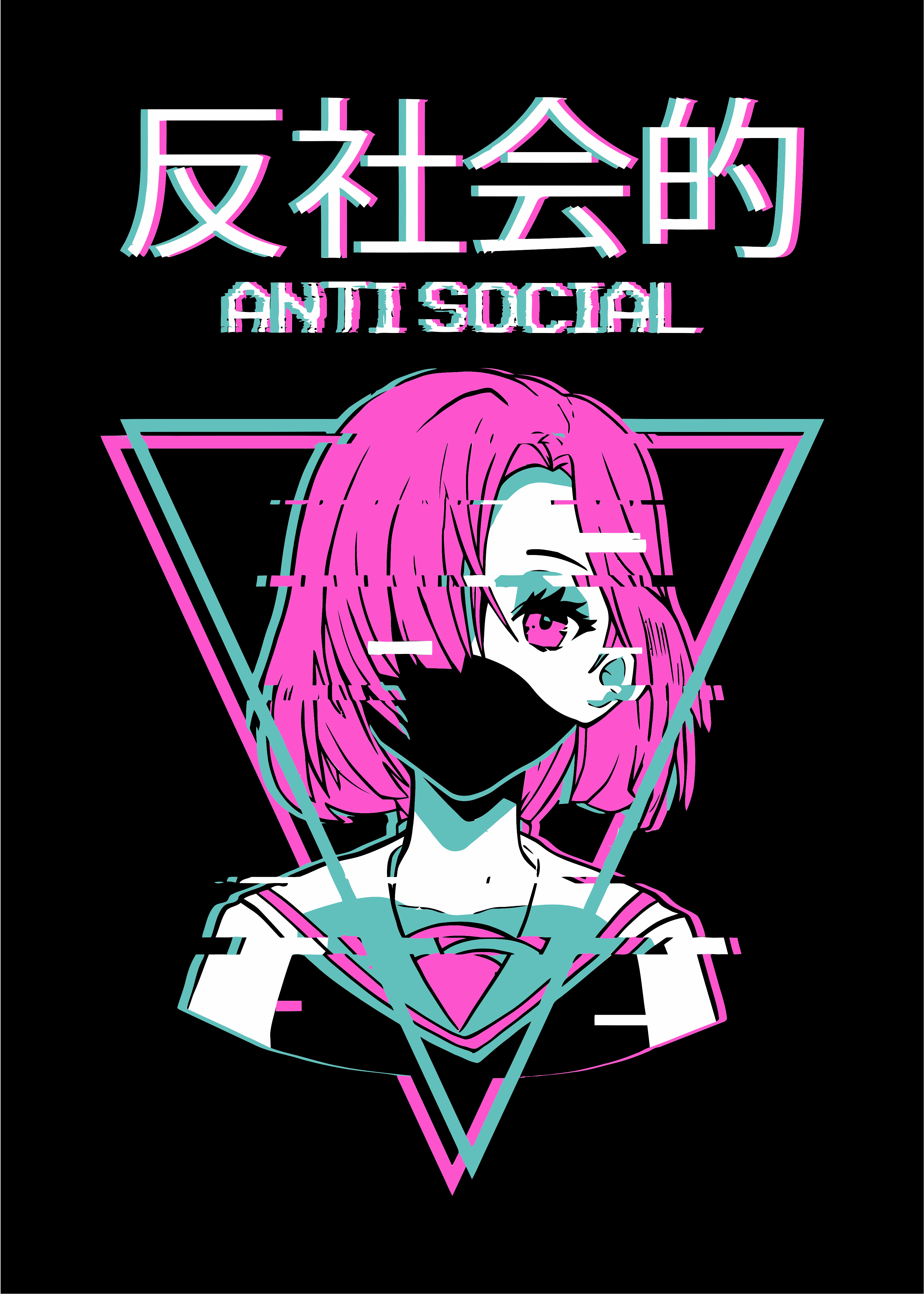 Antisocial Vaporwave - Sweatshirt